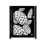 Decorative Steel Gate - Pinecone Steel Art - Decorative Panel - Garden Gate - Handmade 2 small