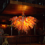 Park At 14th Nightclub: Two Custom Made Chandeliers | Hand Blown Glass Art Lighting 2 small
