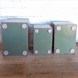 Tropical Decor Hibiscus Canister Set Vintage Rehab Hardwood 6 small