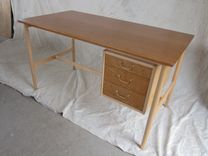 Danish Modern Maple Cherry Desk 1 small