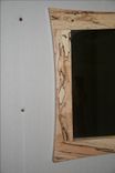 Curved Edge Spalted Maple Mirror 4 small