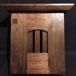 Craftsman Style Wood Doorbell Chime Cover (Walnut) With Top 1 small