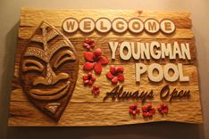 Custom Carved Home Signs, Pool Signs, Deck Signs, Custom Wood House Signs By Lazy River Studio 1 small