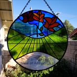 Stained Glass Sundial 2 small