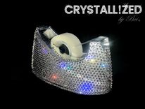 Tape Dispenser Crystallized Office Desk Accessories Bling European Crystals Bedazzled 1 small