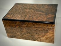 Desk Top Humidor- Walnut Burl 1 small