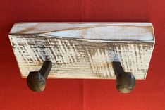 Rustic Railroad Spike Coat Rack; Farmhouse Towel Rack; Hat Rack 3 small