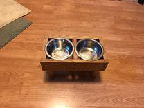 Reclaimed Wine Barrel Dog Bowl 3 small