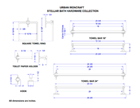 Stella Bathroom Hardware Collection 3 small