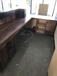 Walnut Steel And Granite Reception Desk 4 small