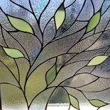 Stained Glass Iridescent Decorative Leaves Window 1 small