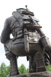 Bronze Life-Size Kneeling Soldier Monument 6 small