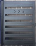Modern Metal Entry Gate; Steel Security Gate; Heavy-Duty Contemporary Gates 1 small