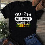 Dd-214 Alumni Class Of Vietnam Veteran, Vietnam War Veteran Shirt 2 small