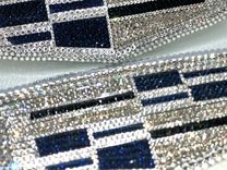 Cadillac Crystallized Car Emblem Bling Genuine European Crystals Bedazzled 4 small