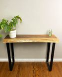 Foundry Console Table: Walnut Edition - Walnut, Live Edge Console Table 1 small