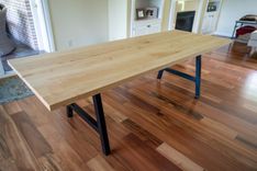 Straight Edge Maple Dining Table 1 small