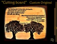 Anniversary gift, Wood, Five year, Couples gift, Family name, Cutting Board, Custom, Charcuterie Board, Hand Created Designs, No Machines Used 4 small