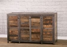 Vintage Modern Tv Lift Cabinet. Electronic Media Console With Lift. Rustic Entertainment Center. 3 small