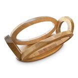Sculptural Art Deco Inspired Maple Coffee Table 2 small