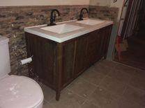 Reclaimed Barn Wood Vanity 2 small