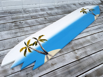 Beach Wedding Guest Book Wood Surfboard Sign, Guestbook Alternative 3 small