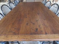 Reclaimed Oak Farm Table 10'X4' 2 small