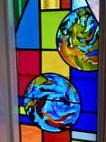 Stained Glass Sidelight And Transom Windows- Mondrinsky 1 small