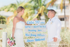 Rustic Chic Wedding Directional Sign, Beach Wedding Decor, Shoes Optional Sign 6 small