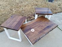 Live Edge Walnut Living Room Tables 3 small
