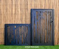 Decorative Steel Birch Forest Gate - Modern Garden Gate - Security Door 3 small