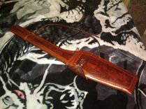 Custom 2 Piece Lined Leather Rifle Case Hand Made Tooled Fits Lever Action Rifles No Scope 2 small