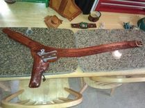 1911 Gunfighter Belt And Lined Holster Gun Fighter Rig Gunslinger Western Style Holster 5 small
