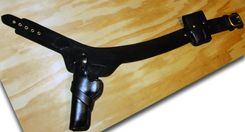 Black Gunslinger Rig With Double Magazine Pouch Western Style Gun Fighter Belt With Lined Holster 4 small