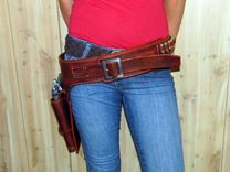 Back To The Future Style Gun Fighter Rig For 1911 And Single Action Army Revolver 5 small