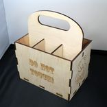 Wooden Laser Cut Beer Case 2 small