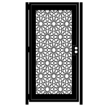 Decorative Mosaic Steel Gate - Agra Design - Geometric Metal Art - Custom Gate - Islamic Design 1 small