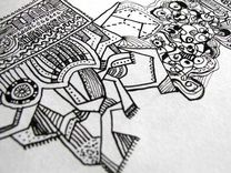 Pen, Ink, Charcoal Drawings 1 small