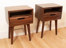 MID CENTURY MODERN SKEWED LEG WATERFALL TABLE 4 small