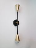 Modern Wall Sconce - Mid Century Wall Light - Gold And Matte Black Loft Sconce 1 small