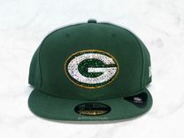 Any Team Crystallized Snapback Baseball Cap Nfl Nhl Mlb Nba Genuine European Crystals Bedazzled 4 small