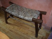 Pagoda Bench With Hickory Bark Seat 1 small
