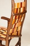 Walnut Rope And Block Rocking Chair 3 small