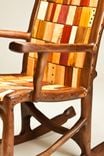 Walnut Rope And Block Rocking Chair 5 small