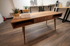 Modern Wooden Desk With Drawers 1 small