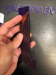 Colored Acrylic Plexiglas Cut-Out Logos 2 small