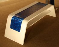 Contemporary Wood & Metal Coffee Table 2 small