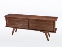 Modern Sideboard Buffet In Solid Walnut Wood "Montecito" 3 small