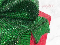 Decorative Genuine European Crystal Christmas Box Display Red Green Bling Decor Bedazzled Holiday 2 small
