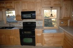 Hickory Kitchen Cabinets 3 small